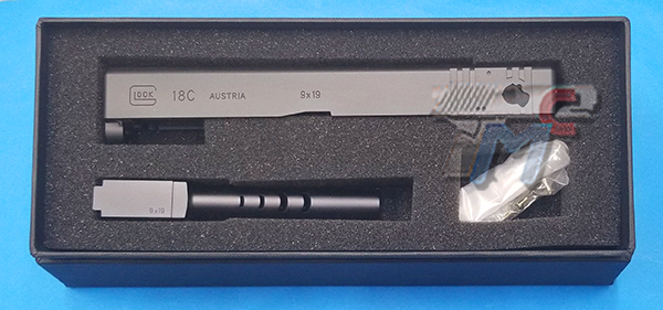 Detonator Aluminum Slide Set for Marui Glock 18C GBB (Black)(2022Ver.) - Click Image to Close